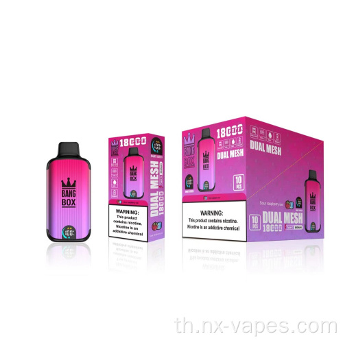 ผลิตภัณฑ์ใหม่ Bang Box 18000 Puffs LED